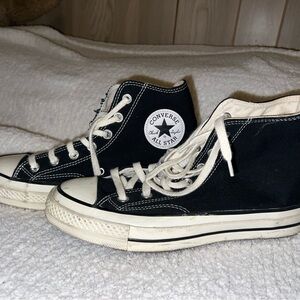 Converse Black and White High-Top Sneakers